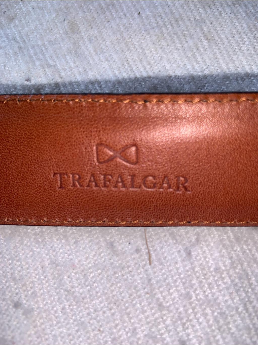 Trafalgar Full-Grain Black Size 42 Leather Dress Belt — image 7 of 8